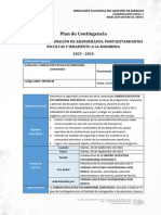 Plan de Contingencia 26 Sep Juramento de Bandera