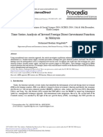 1.time Series Analysis of Inward Foreign Direct Investment Function in Malaysia