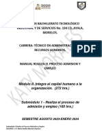 Manual Realiza El Proceso de Admision y Empleo