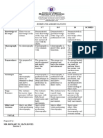 Aerobic Dance Rubric