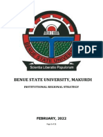 Benue State University, Makurdi: FEBRUARY, 2022