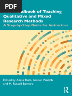 Alissa Ruth, Amber Wutich, H. Russell Bernard - The Handbook of Teaching Qualitative and Mixed Research Methods - A Step-By-Step Guide For Instructors-Routledge - Taylor & Francis Group (2024)