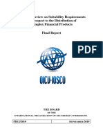 IOSCOPD638 Suitability and Distribution of Complex Financial Products