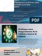 El Enfoque Como Aseguramiento de La Calidad o Control de Calidad