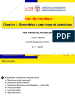 Chapitre 1 Mathématiques Groupe 4