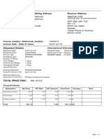 DHL Delivery Receipt