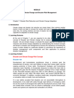 Module For Climate Change Chapter 7 Disaster Risk Reduction and Climate Change Adaptation