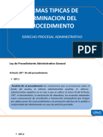 Formas de Terminaciòn de Procedimiento Administrativo