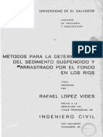 Metodos para La Determinacion Del Sedimento Suspendido Y Por El Fondo en Los Rios