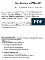 UNIT 1 - Introduction To Material Handling Equipments