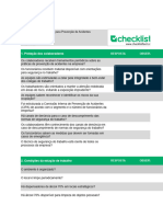 Checklist Prevencao de Acidentes