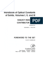 Edward D. Palik - Handbook of Optical Constants of Solids