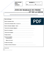 MARIAGE LISTE Commission TACHES