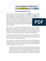 La Profecía Cumplida Es La Evidencia A Favor de La Confiabilidad de La Biblia