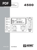 AEMC Model 4500 Digital Ground Resistance Tester Manual