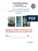 Manual BIOQUÍMICA ALIMENTOS 2017