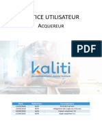 KALITI Notice D'utilisation Acquéreur Site Web