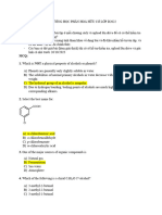 Đề Cương Học Phần Hoá Hữu Cơ Lớp D2022