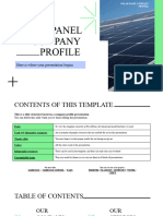 Solar Panel Company Profile by Slidesgo