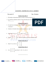 Class Xii Cumulative Class Test Math Ch-3