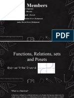 Group 1 Posets and Boolean Algebra