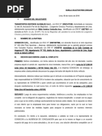 Solicitud para Conciliar - Obligacio Por Dar Suma de Dinero Deuda Impaga