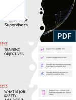 Job Safety Analysis For Supervisor