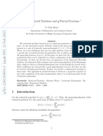 The Restricted Partition and Q-Partial Fractions: Dedicated To Bhagawan Sri Sathya Sai Baba. Nudaykiran@sssihl - Edu.in