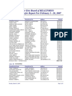 Erie County PA Property Transfers - February 2007