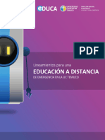 Lineamientos Educacioìn A Distancia en Emergencia