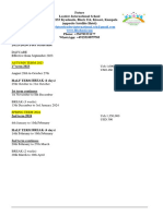 Fees Structure 2023 Daycare