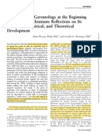 Environmental Gerontology at The Beginning of The New Millennium: Reflections On Its Historical, Empirical, and Theoretical Development