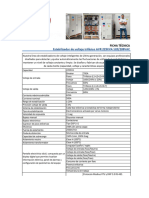 Ficha Tã© Cnica Estabilizador Trifã¡sico de 225KVA 208VAC