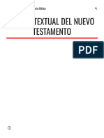 El Texto Bíblico - Crítica Textual Del Nuevo Testamento