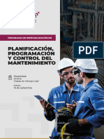 Planificación, Programación Y Control Del Mantenimiento: Programa de Especialización en