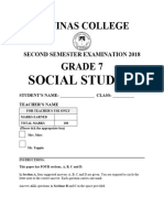 Aquinas College Grade 7 Exam - May 2018 Revised