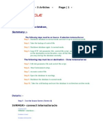 Cloning Database Training