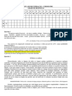 1 Ano - em - Prova de Recuperao Gabarito