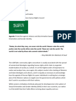 Position Paper Saudi Arabia