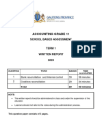 2023 Grade 11 Written Report QP