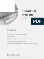 LESSON 2 - Industrial Hygiene