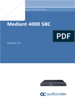 Mediant 4000 SBC Users Manual Ver 72