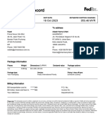 FedEx Transaction Record