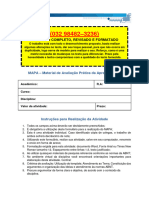 Resolução - (032 98482-3236) - M.A.P.A - Unicesumar - Mapa - Simulação de Processos Produtivos - 54-2023