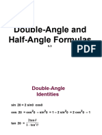 Double-Angle and Half-Angle Formulas