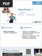 Manifesto I: 1 Série Aula 34 - 3 Bimestre