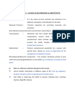 Chap-2 Notes For Clinical Nutrition and Dietetics