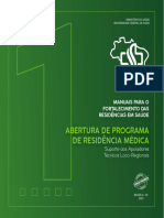 Manual 1 - Orientação para Abertura de Programa de Residencia Medica - WEB