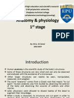 Anatomy & Physiology Lec-1