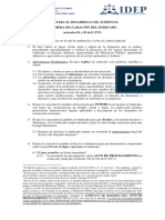 GUIA DE DESARROLLO DE AUDIENCIA PRIMERA DECLARACIÓN IDEP Lic Hugo Garcia